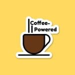 Coffee-Powered | Sticker