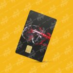 Tanjiro Kamado Red Neon | Credit Card Sticker