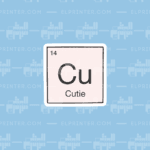 Cu Cutie Periodic Table  | Sticker