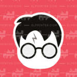 Harry Potter Glasses Minimal  | Sticker
