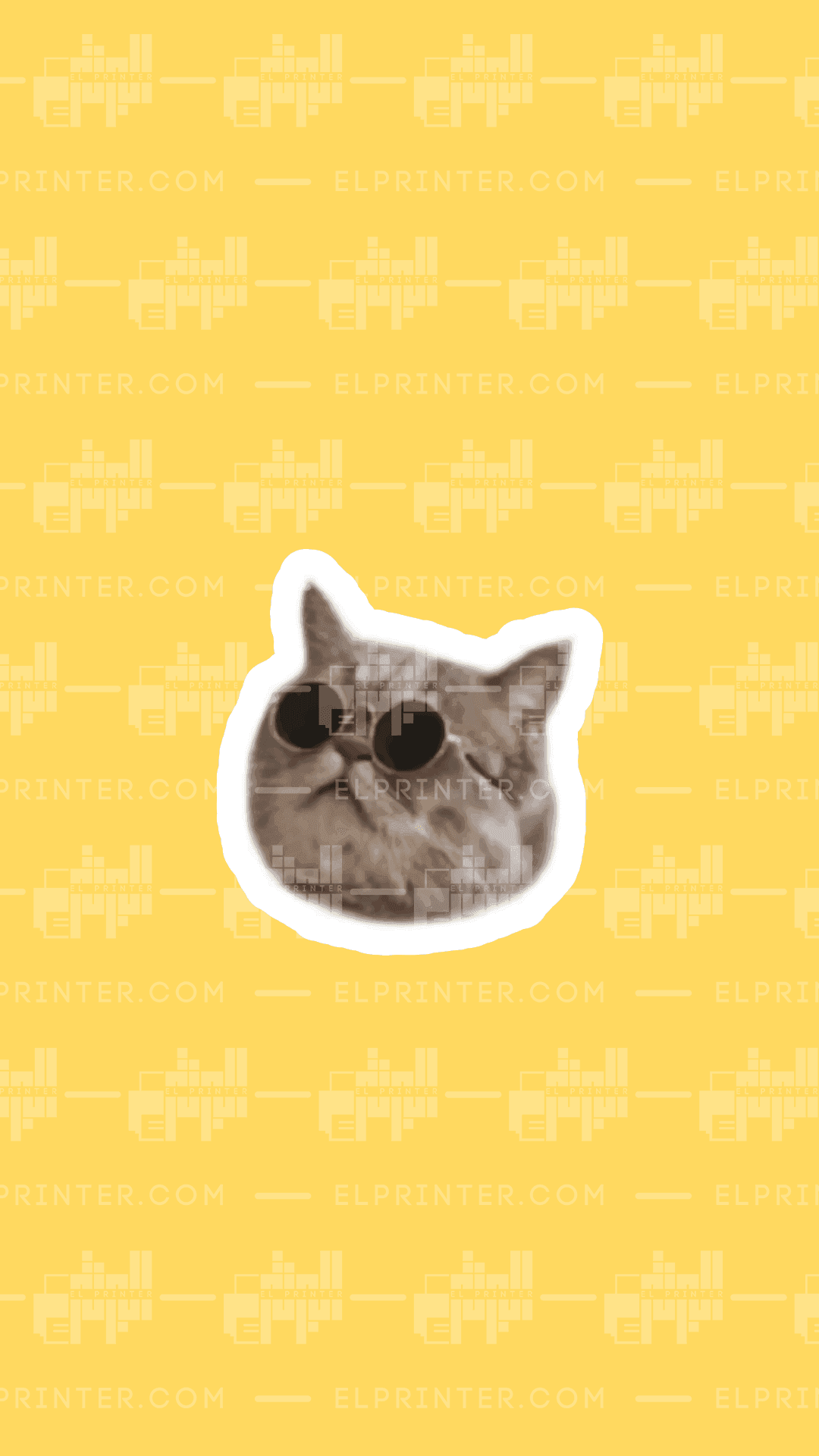 y23 Cool Grumpy Cat | Sticker - Image 1