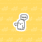 Tiny Ghost Boo  | Sticker